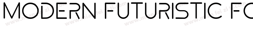 Modern Futuristic Font字体转换
